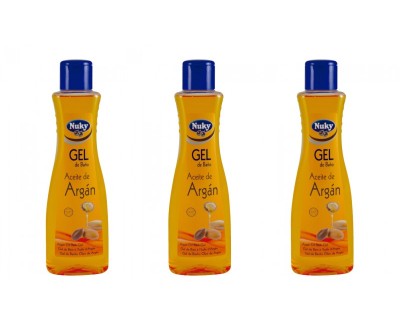 CAJA GEL ACEITE DE ARGAN NUKY 750 ML - 12 UNIDADES