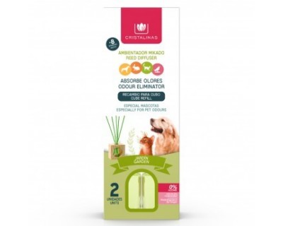 PACK RECAMBIO MIKADO CRISTALINAS MASCOTAS JARDIN - 2 UNIDADES