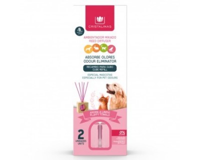 PACK RECAMBIO MIKADO CRISTALINAS MASCOTAS AROMA LIMPIO - 2 UNIDADES