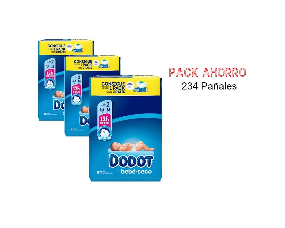 pañales dodot pack ahorro