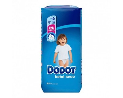 Dodot pañal 25 u. Bebé seco 13-19 kg. Talla 6. - Tarraco Import Export