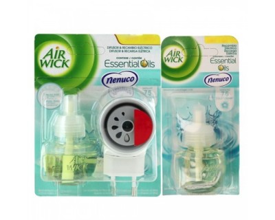 AMBIENTADOR ELECTRICO AIR WICK + DOBLE RECAMBIO NENUCO