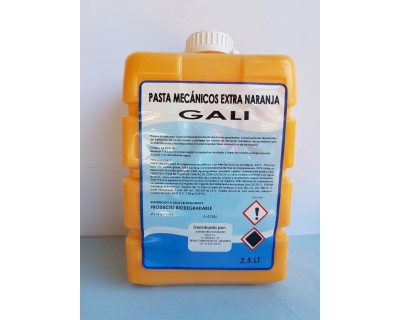 BOTE PASTA MECANICOS EXTRA NARANJA 2.5 KILOS