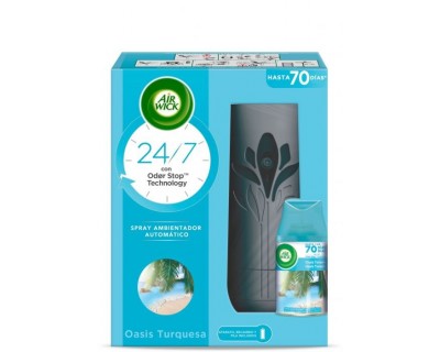 AIR WICK FRESHMATIC APARATO + RECAMBIO OASIS TURQUESA