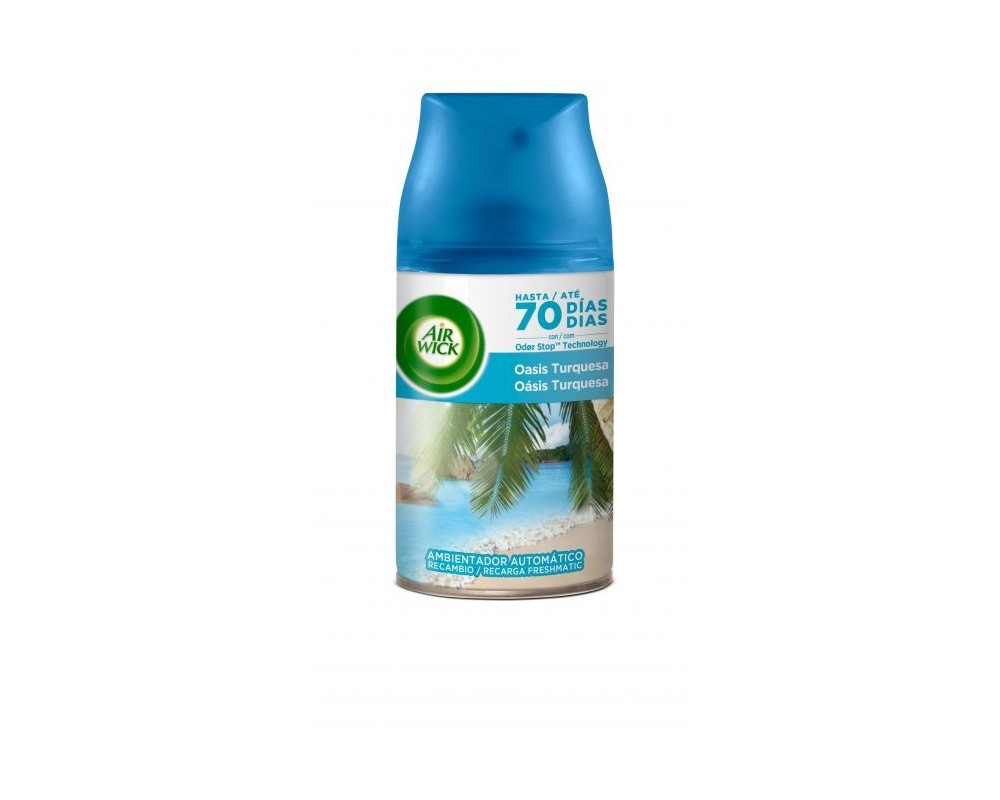 Recambio Air Wick Freshmatic Oasis Turquesa 250 ML en  Tu web de  la Hostelería