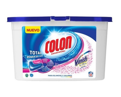 CAPSULAS DETERGENTE COLON VANISH 12 UNIDADES