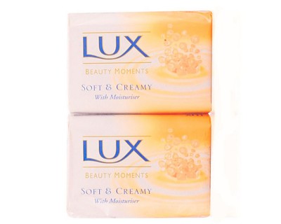 JABON LUX SOFT & CREAM 125 GRAMOS - 2 UNIDADES