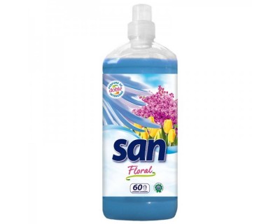 SUAVIZANTE SAN FLORAL AZUL 56+3 LAVADOS