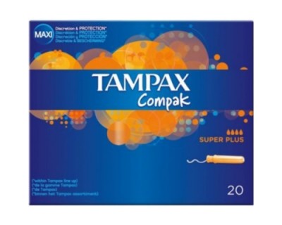 TAMPONES TAMPAX COMPAK SUPER PLUS 22 UNIDADES