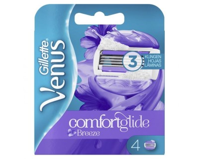 CARGADOR MAQUINILLA DE AFEITAR GILLETTE VENUS BREEZE 4 UNIDADES