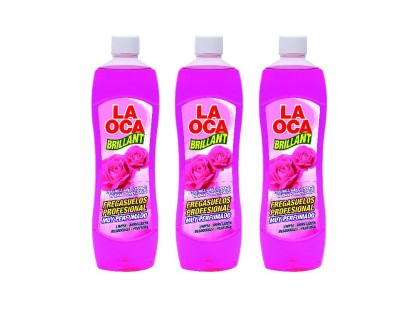 CAJA LA OCA BRILLANT 1 LITRO FLORAL - CAJA 15 UNIDADES