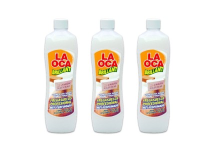 LA OCA BRILLANT  JABON NATURAL 1 LITRO - CAJA 15 UNIDADES