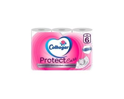 PAPEL HIGIENICO COLHOGAR PROTEC 3 CAPAS - 6 UNIDADES