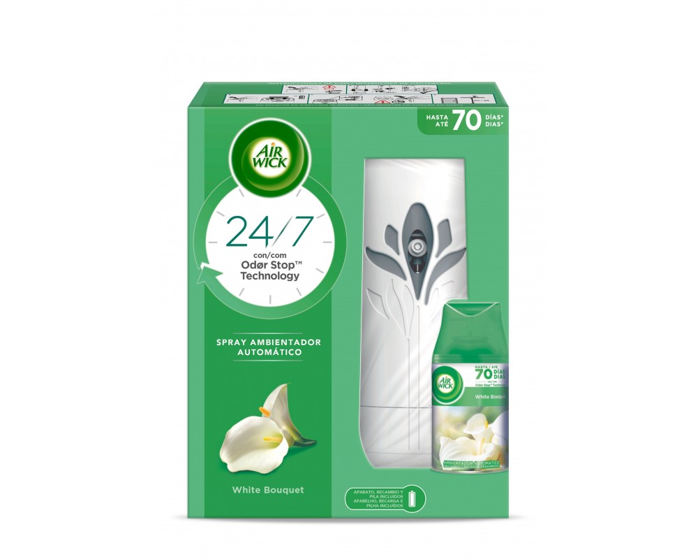 AIR WICK FRESHMATIC APARATO + RECAMBIO WHITE BOUQUET en  Tu web  de la Hostelería