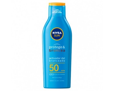 LECHE SOLAR NIVEA SUN PROTEGE & BRONCEA FACTOR 50 - 200 ML