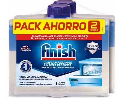 LIMPIAMAQUINAS FINISH 250 ML PACK AHORRO 2 USOS