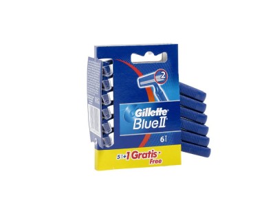 MAQUINILLA AFEITAR GILLETTE BLUE II - 5 +1 GRATIS