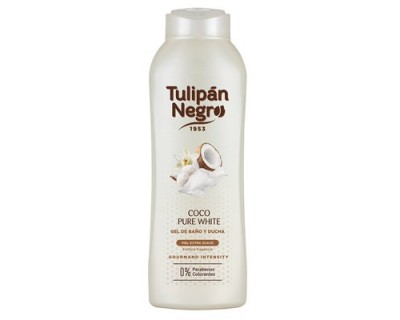 GEL DE BAÑO TULIPAN NEGRO COCO PURE WHITE 650ML