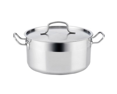 CACEROLA ACERO INOXIDABLE CON TAPA 32 CM - 10 LITROS