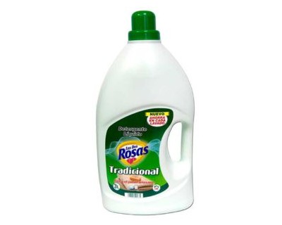 DETERGENTE LIQUIDO LAS DOS ROSAS TRADICIONAL + 42 LAVADOS