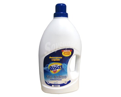 DETERGENTE LIQUIDO LAS DOS ROSAS GEL ACTIVO 60 LAVADOS