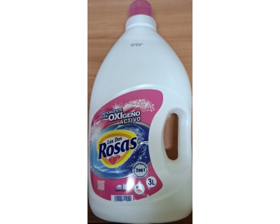 DETERGENTE LIQUIDO LAS DOS ROSAS OXIGENO ACTIVO 40LAVADOS