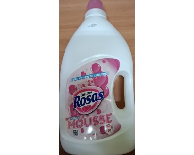 DETERGENTE LIQUIDO LAS DOS ROSAS MOUSSE 50 LAVADOS