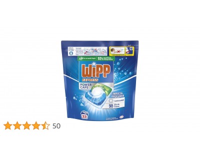 CAPSULAS DETERGENTE WIPP POWER 33 UNIDADES