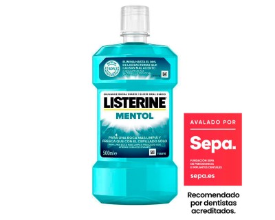 LISTERINE MENTOL 500 ML