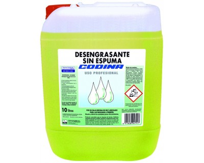 DESENGRASANTE SIN ESPUMA CODINA 10 LITROS