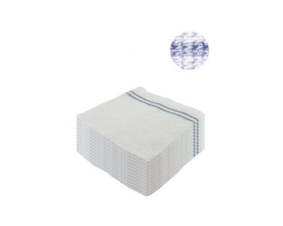 PACK PAÑO REJILLA EXTRA BLANCO RAYAS 45X40 CM - 12 UNIDADES