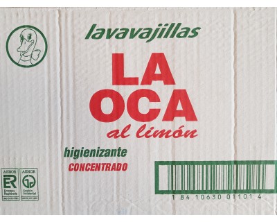 CAJA LA OCA VAJILLAS 1 LITRO LIMON