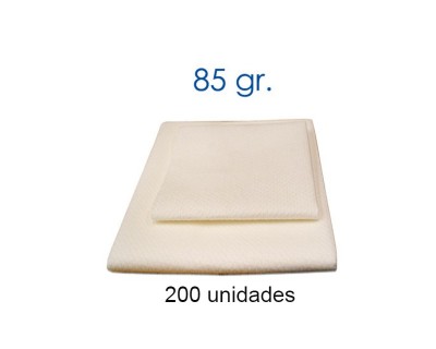 CAJA TOALLA SUPERABSORBENTE 85 GRAMOS 40X80 CM - 200 UNIDADES