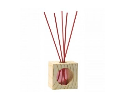 MIKADO CRISTALINAS 30 ML CUBO DE MADERA FRUTOS ROJOS
